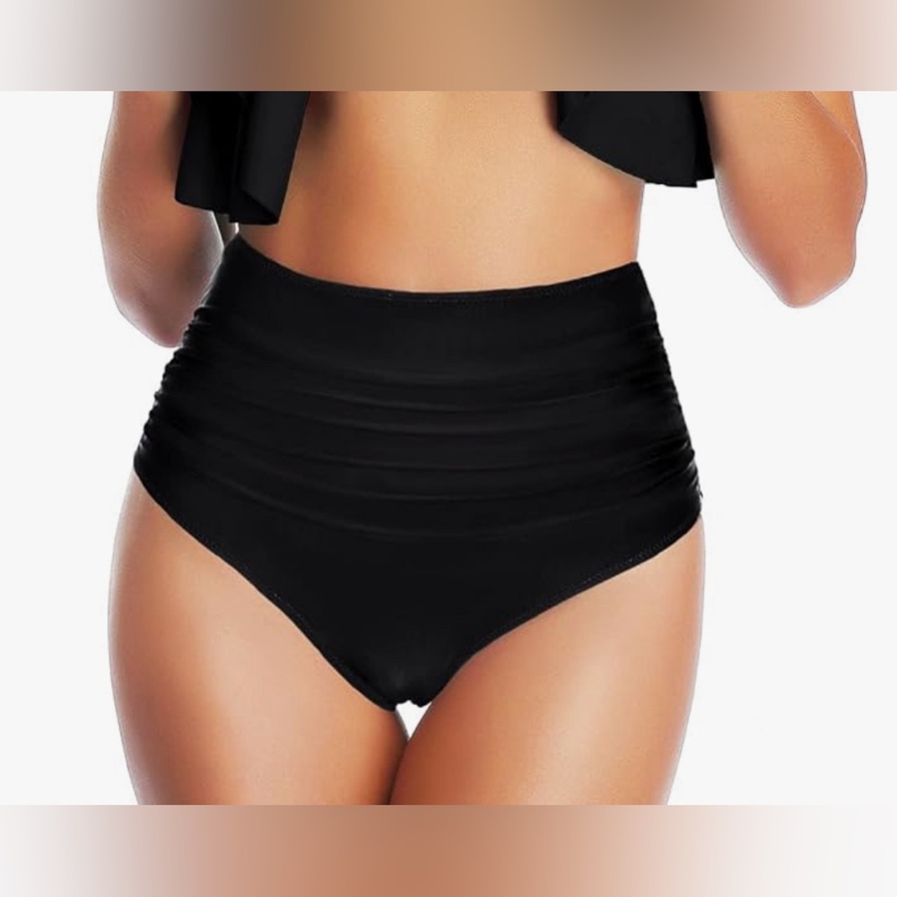Tempt Me High Waisted Ruched Bottoms